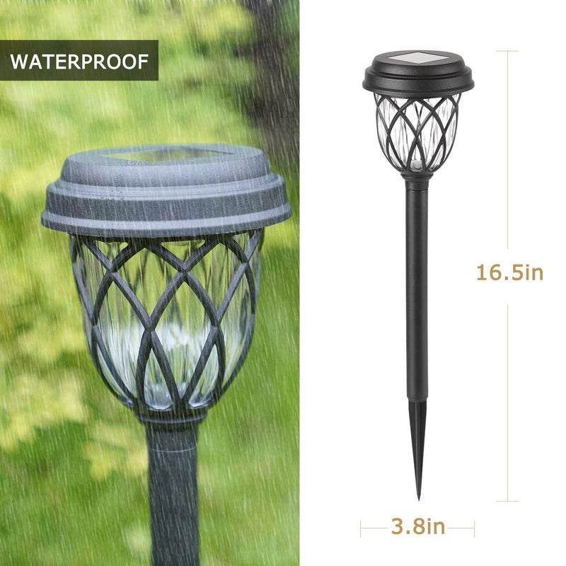 EXCMARK 10 Pack Solar Lights Outdoor Garden Pathway Solar Powered Yard Lights for Walkway Sidewalk Driveway. - Image 2